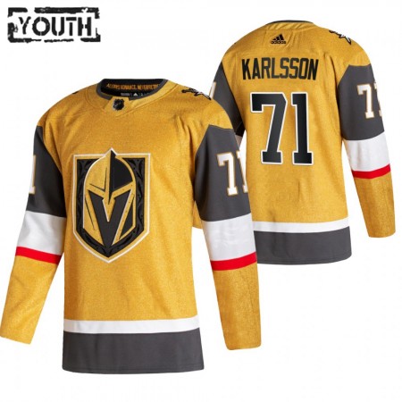 Vegas Golden Knights William Karlsson 71 2020-21 Alternatief Authentic Shirt - Kinderen